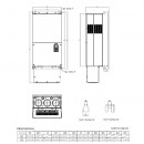 Trójfazowy falownik 200/160 kW 460VAC VFD2000C43A-21 Delta Electronics